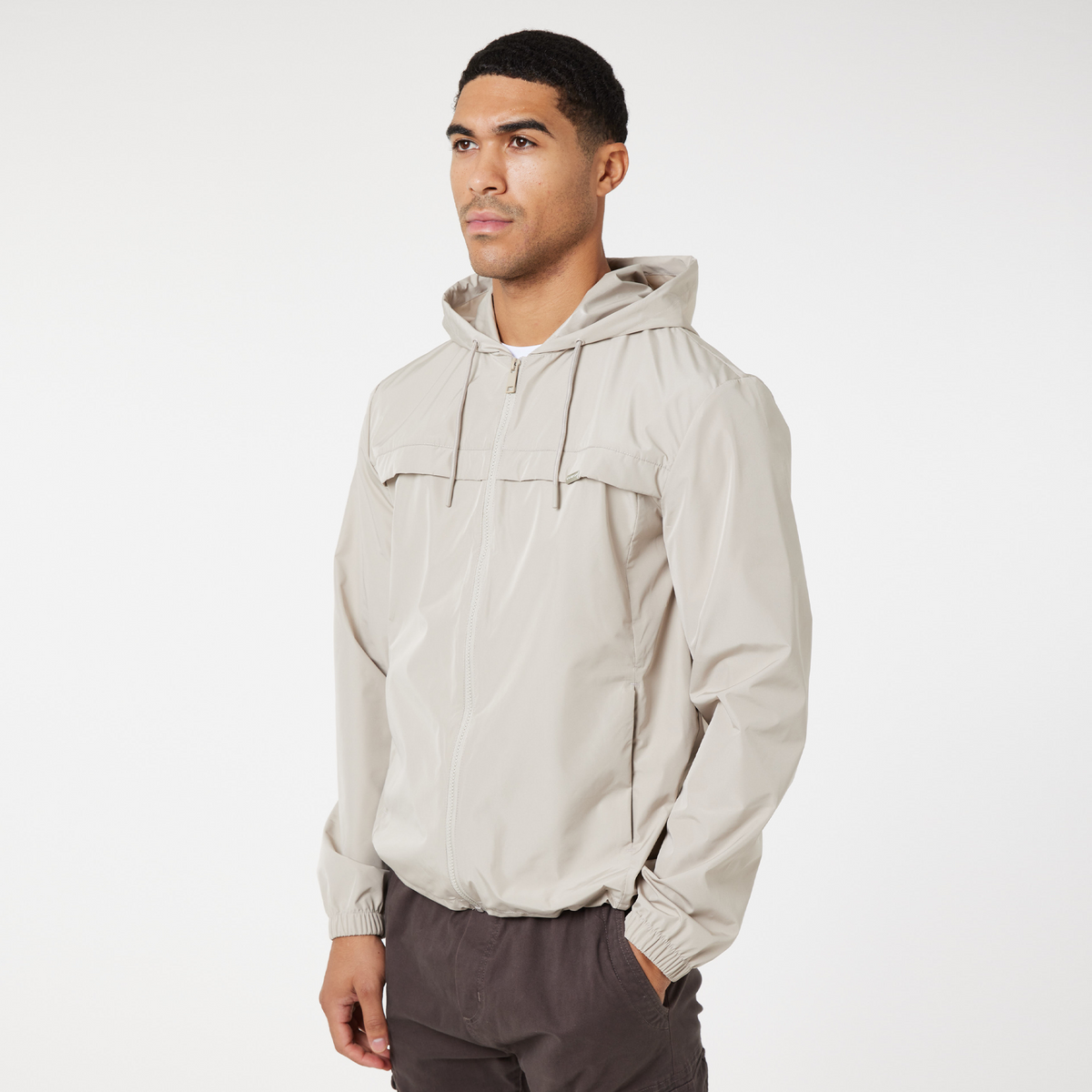 Smart Windbreaker | Stone – Closure London