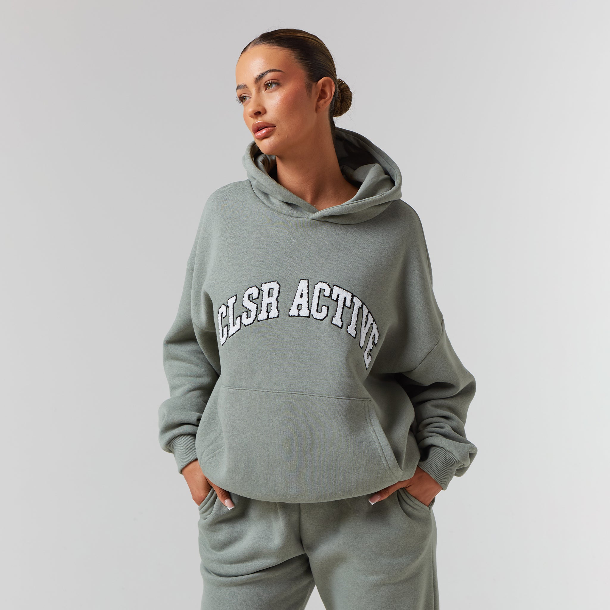 Active Tracksuit | Light Grey Marl