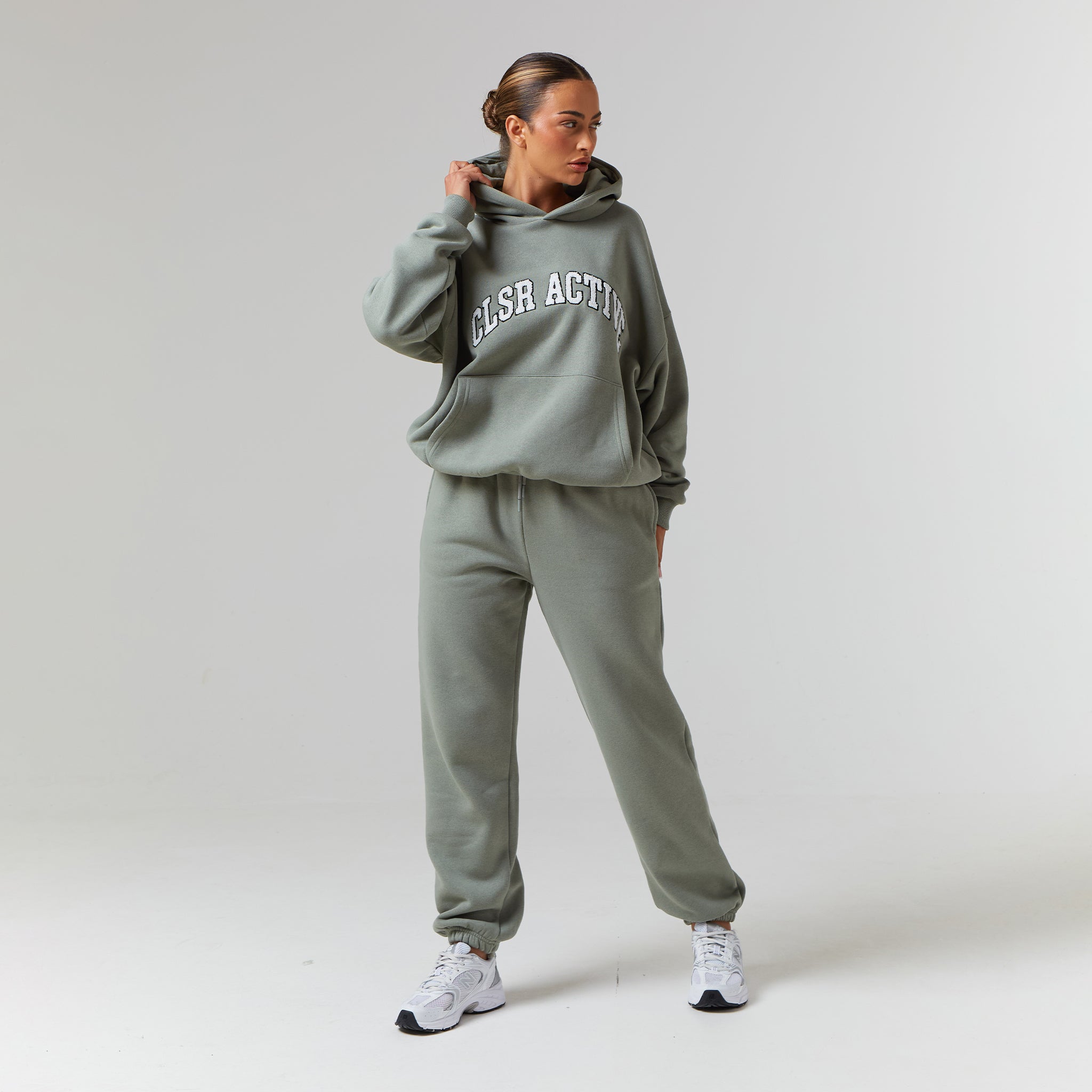 Active Tracksuit | Light Grey Marl