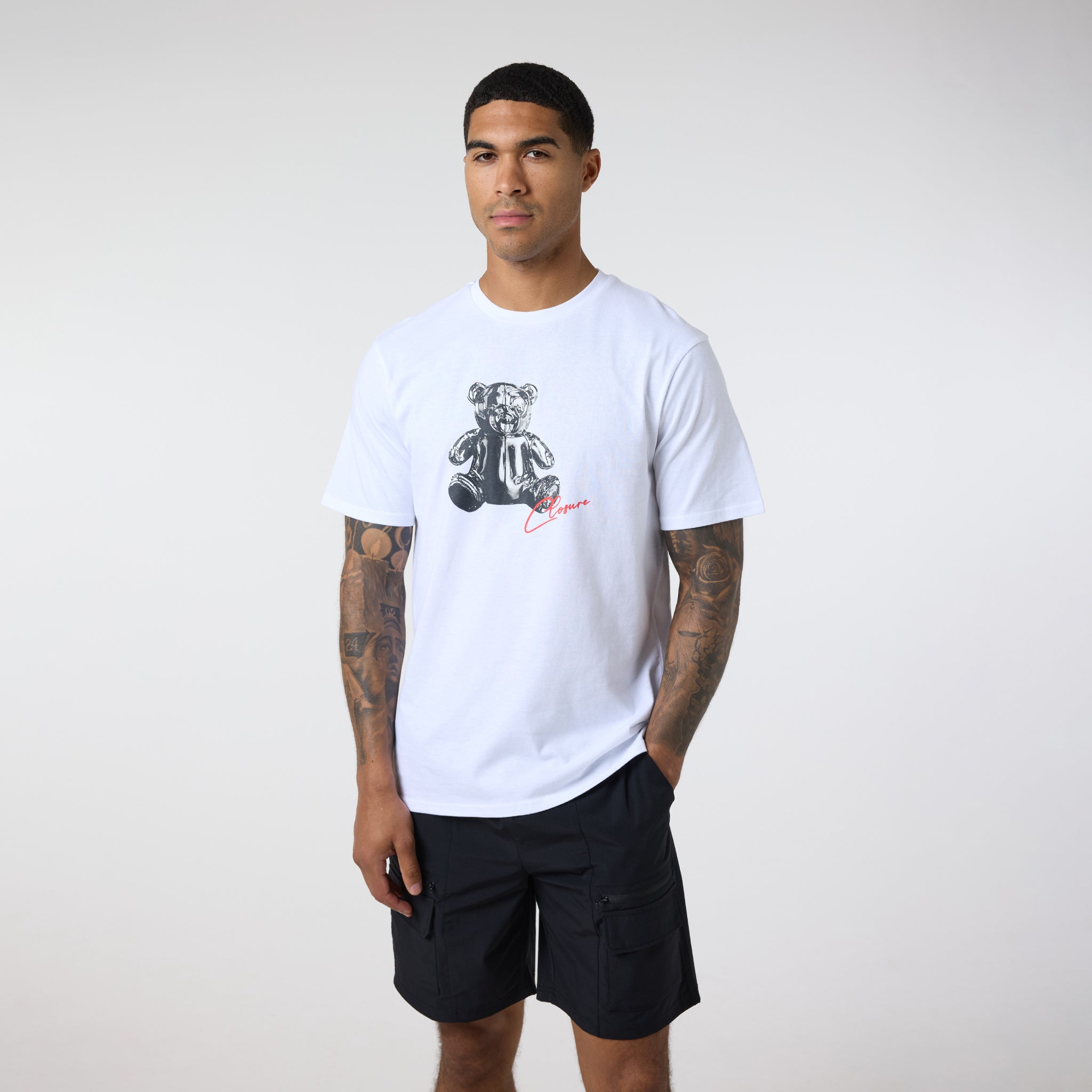 Chrome Teddy T-Shirt | White